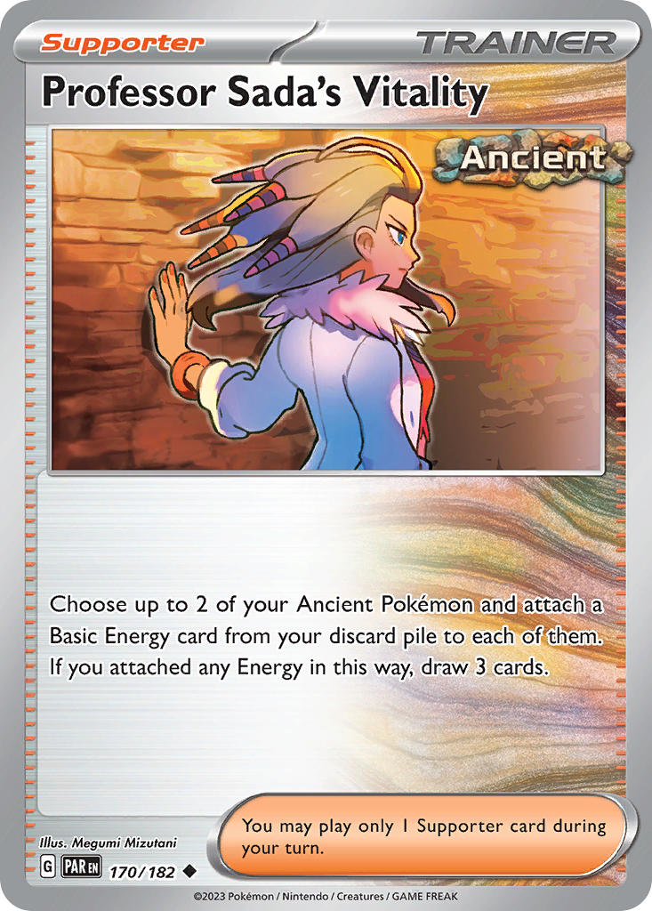 170/182 Professor Sada's Vitality - SCARLET AND VIOLET: PARADOX RIFT - Pokemon Single Card