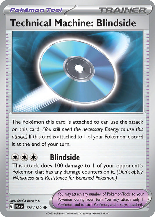 176/182 Technical Machine: Blindside - SCARLET AND VIOLET: PARADOX RIFT - Pokemon Single Card