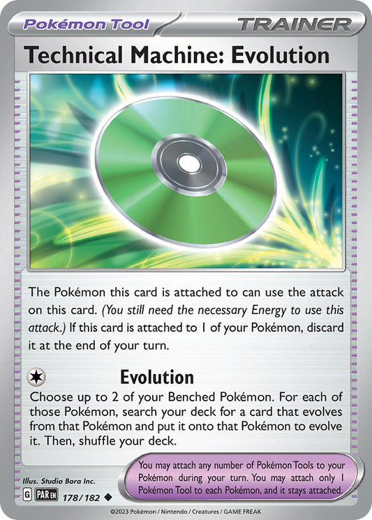 178/182 Technical Machine: Evolution - SCARLET AND VIOLET: PARADOX RIFT - Pokemon Single Card