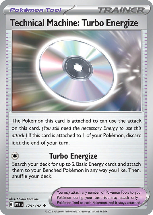 179/182 Technical Machine: Turbo Energize - SCARLET AND VIOLET: PARADOX RIFT - Pokemon Single Card