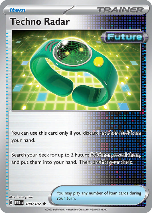 180/182 Techno Radar - SCARLET AND VIOLET: PARADOX RIFT - Pokemon Single Card