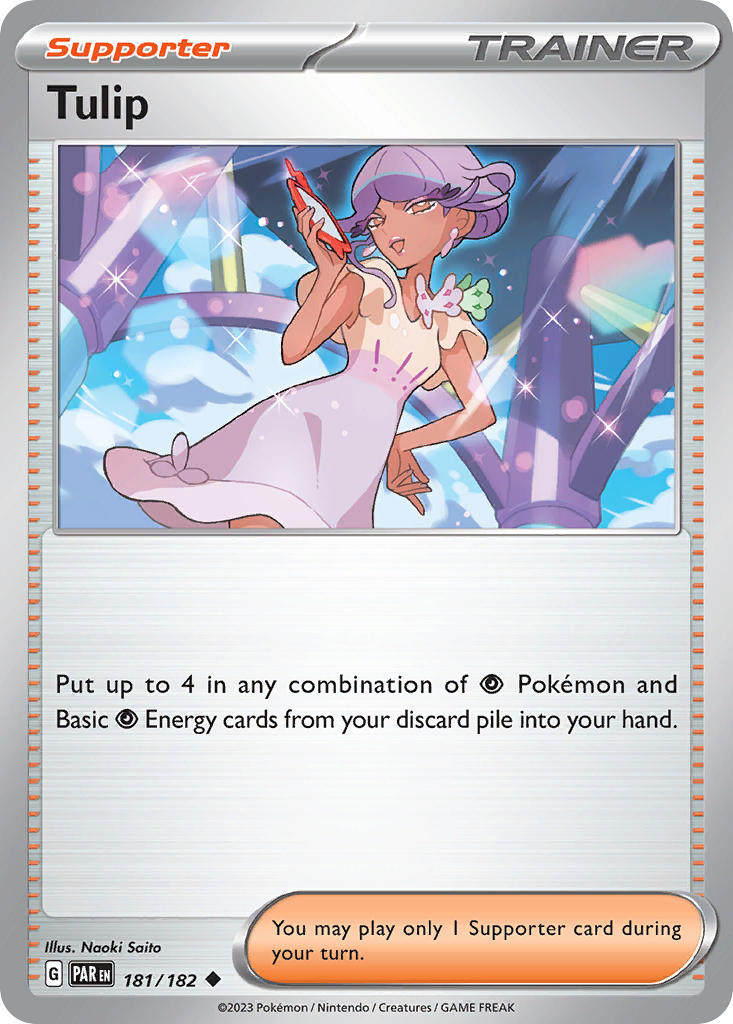 181/182 Tulip - SCARLET AND VIOLET: PARADOX RIFT - Pokemon Single Card