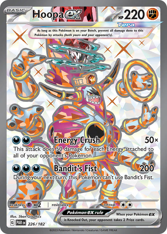 226/182 Hoopa ex FULL ART - SCARLET AND VIOLET: PARADOX RIFT - Pokemon Single Card