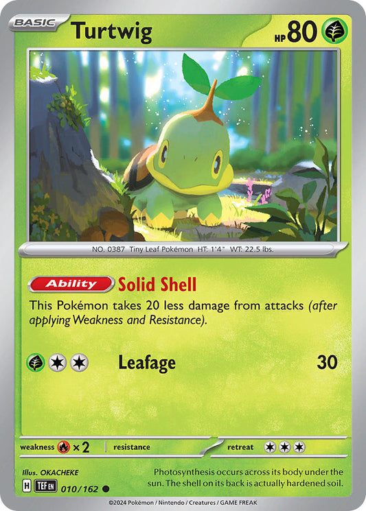 010/162 Turtwig - SCARLET AND VIOLET: TEMPORAL FORCES - Pokemon Single Card