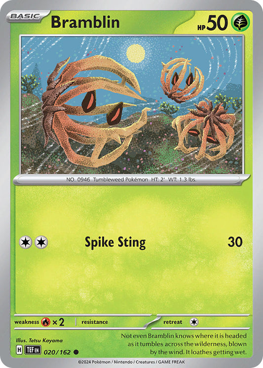 020/162 Bramblin - SCARLET AND VIOLET: TEMPORAL FORCES - Pokemon Single Card