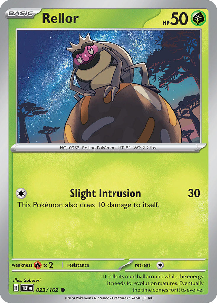 023/162 Rellor - SCARLET AND VIOLET: TEMPORAL FORCES - Pokemon Single Card