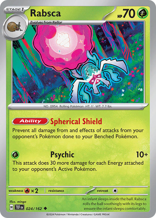 024/162 Rabsca - SCARLET AND VIOLET: TEMPORAL FORCES - Pokemon Single Card