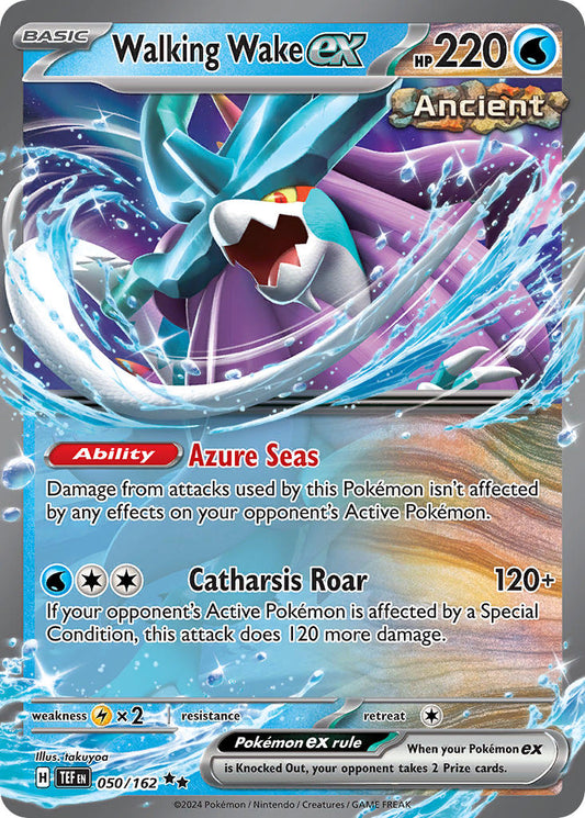 050/162 Walking Wake ex - SCARLET AND VIOLET: TEMPORAL FORCES - Pokemon Single Card