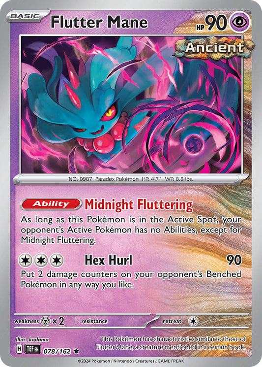 078/162 Flutter Mane - SCARLET AND VIOLET: TEMPORAL FORCES - Pokemon Single Card