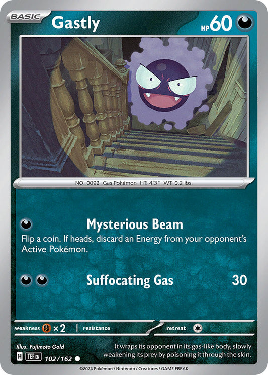 102/162 Gastly - SCARLET AND VIOLET: TEMPORAL FORCES - Pokemon Single Card