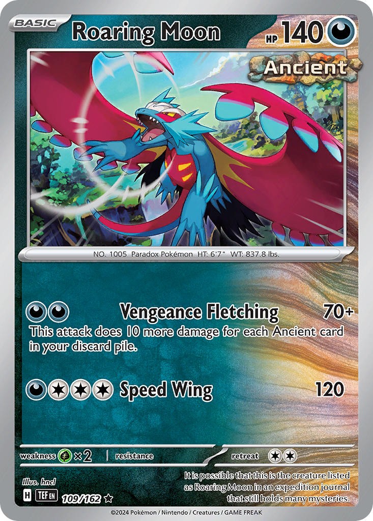 109/162 Roaring Moon - SCARLET AND VIOLET: TEMPORAL FORCES - Pokemon Single Card