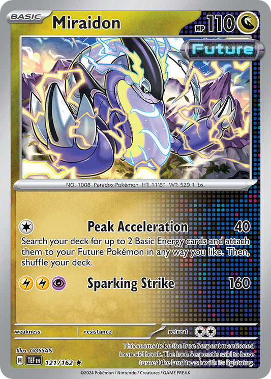 121/162 Miraidon - SCARLET AND VIOLET: TEMPORAL FORCES - Pokemon Single Card