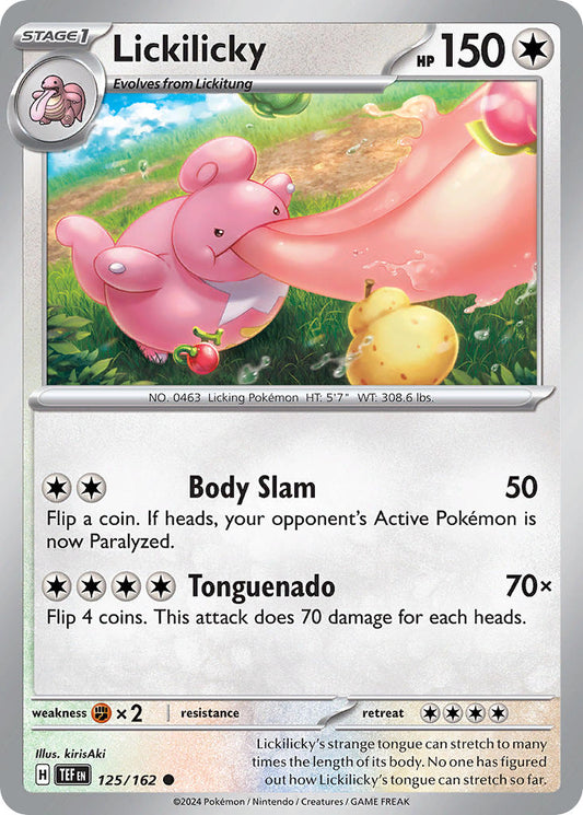 125/162 Lickilicky - SCARLET AND VIOLET: TEMPORAL FORCES - Pokemon Single Card