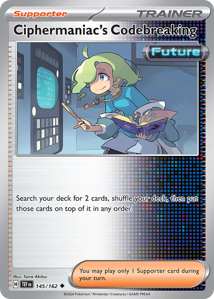 145/162 Ciphermaniac's Codebreaking - SCARLET AND VIOLET: TEMPORAL FORCES - Pokemon Single Card