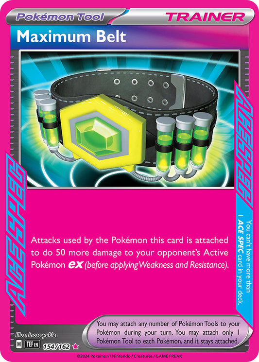 153/162 Maximum Belt ACE SPEC - SCARLET AND VIOLET: TEMPORAL FORCES - Pokemon Single Card