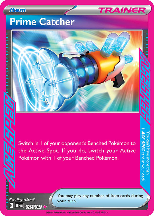 157/162 Prime Catcher ACE SPEC - SCARLET AND VIOLET: TEMPORAL FORCES - Pokemon Single Card