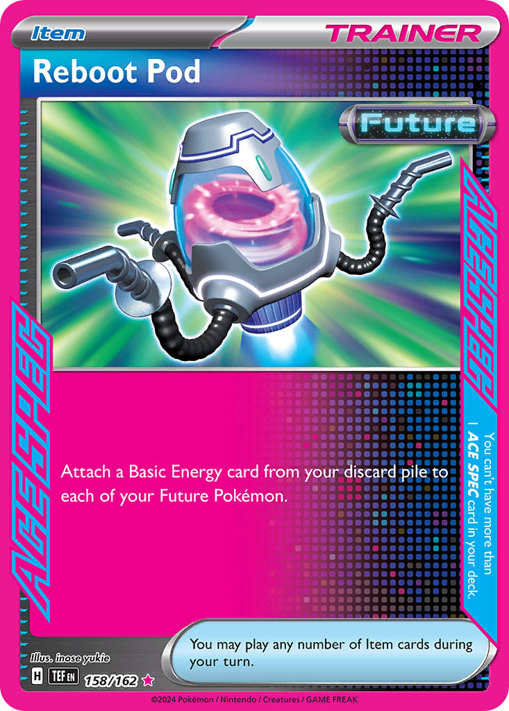 158/162 Reboot Pod ACE SPEC - SCARLET AND VIOLET: TEMPORAL FORCES - Pokemon Single Card