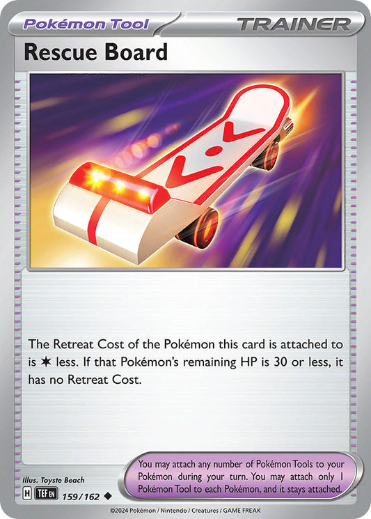 159/162 Rescue Board - SCARLET AND VIOLET: TEMPORAL FORCES - Pokemon Single Card