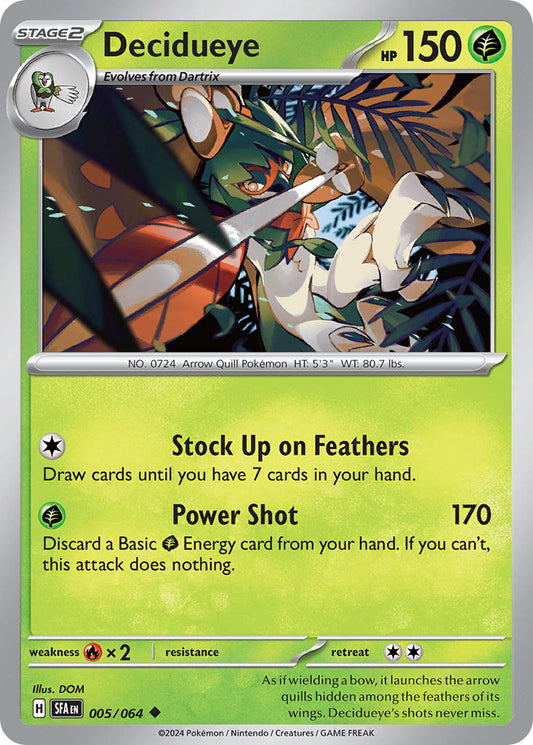 Decidueye 005/064 - POKEMON SCARLET & VIOLET: SHROUDED FABLE - Pokemon Single Card