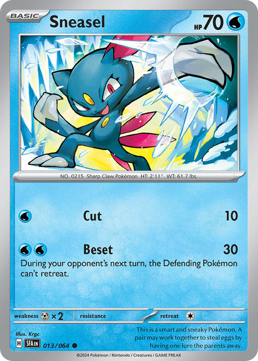 Sneasel 013/064 - POKEMON SCARLET & VIOLET: SHROUDED FABLE - Pokemon Single Card