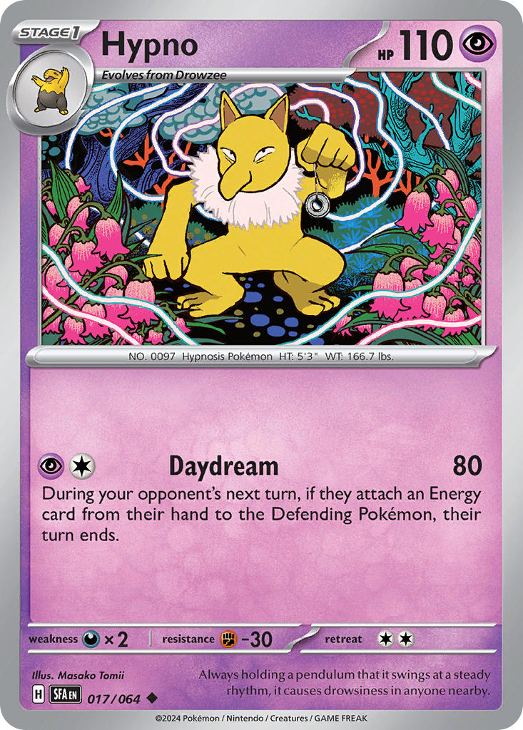 Hypno 017/064 - POKEMON SCARLET & VIOLET: SHROUDED FABLE - Pokemon Single Card