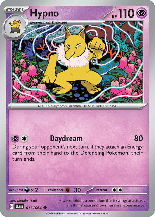 Hypno 017/064 - POKEMON SCARLET & VIOLET: SHROUDED FABLE - Pokemon Single Card