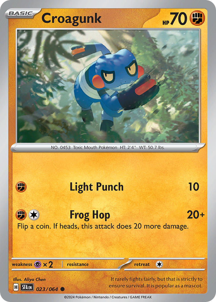 Croagunk 023/064 - POKEMON SCARLET & VIOLET: SHROUDED FABLE - Pokemon Single Card