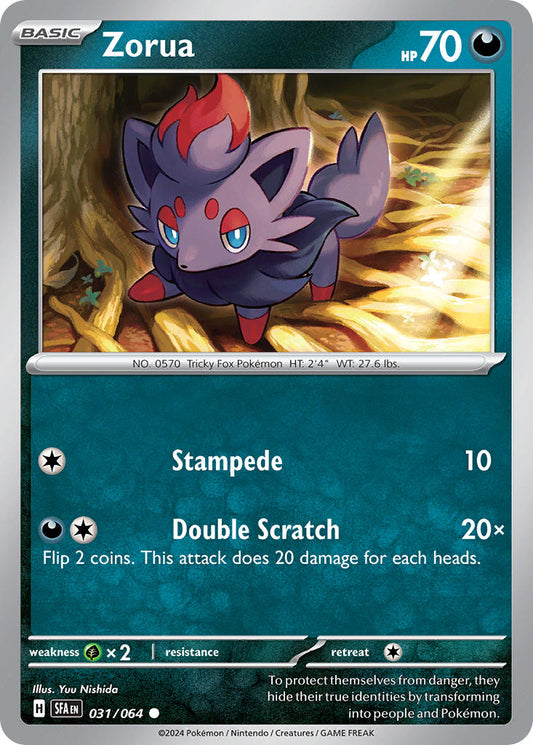 Zorua 031/064 - POKEMON SCARLET & VIOLET: SHROUDED FABLE - Pokemon Single Card