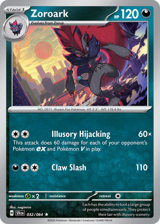 Zoroark 032/064 - POKEMON SCARLET & VIOLET: SHROUDED FABLE - Pokemon Single Card