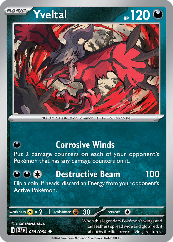 Iveltal 035/064 - POKEMON SCARLET & VIOLET: SHROUDED FABLE - Pokemon Single Card