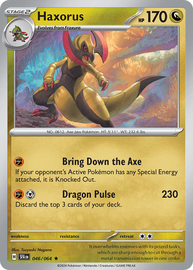 Haxorus 046/064 - POKEMON SCARLET & VIOLET: SHROUDED FABLE - Pokemon Single Card