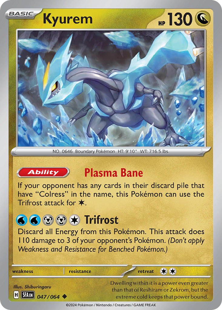 Kyurem 047/064 - POKEMON SCARLET & VIOLET: SHROUDED FABLE - Pokemon Single Card