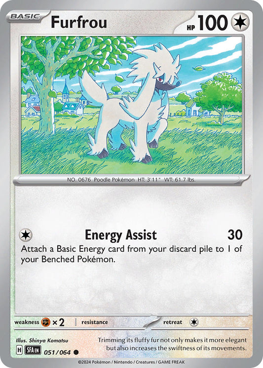 Furfrou 051/064 - POKEMON SCARLET & VIOLET: SHROUDED FABLE - Pokemon Single Card