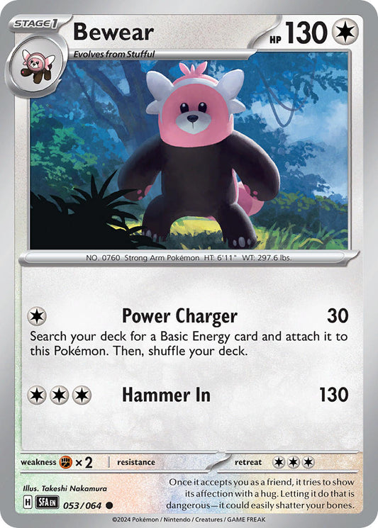 Bewear 053/064 - POKEMON SCARLET & VIOLET: SHROUDED FABLE - Pokemon Single Card
