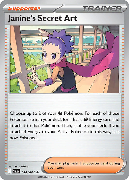 Janine's Secret Art 059/064 - POKEMON SCARLET & VIOLET: SHROUDED FABLE - Pokemon Single Card