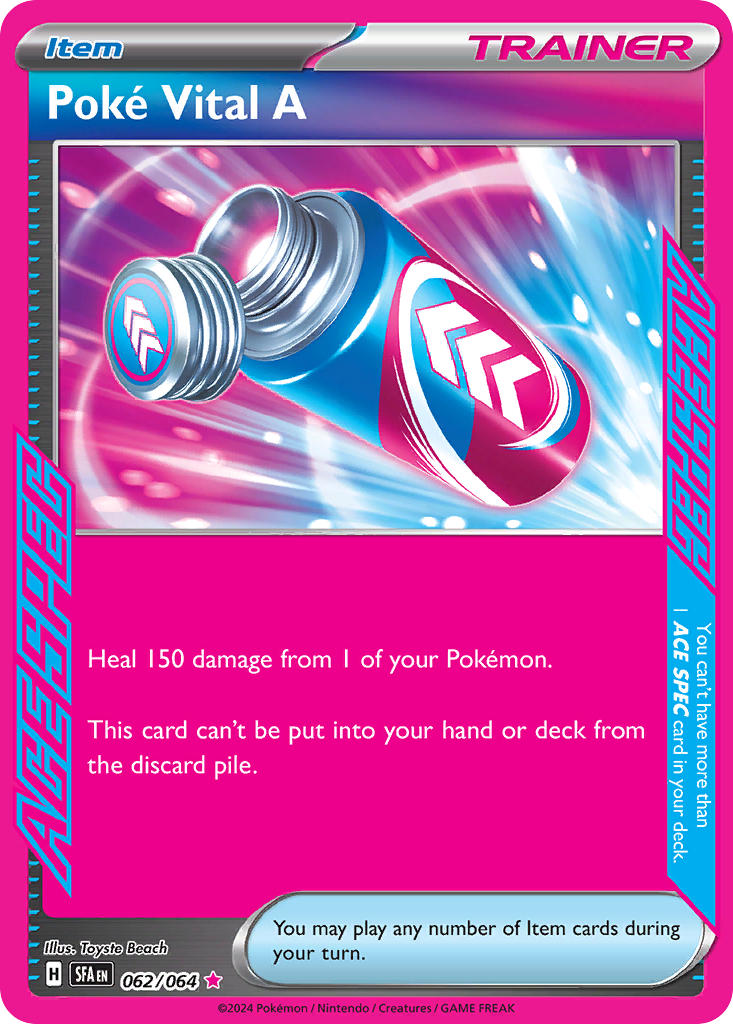 Poké Vital A 062/064 - POKEMON SCARLET & VIOLET: SHROUDED FABLE - Pokemon Single Card