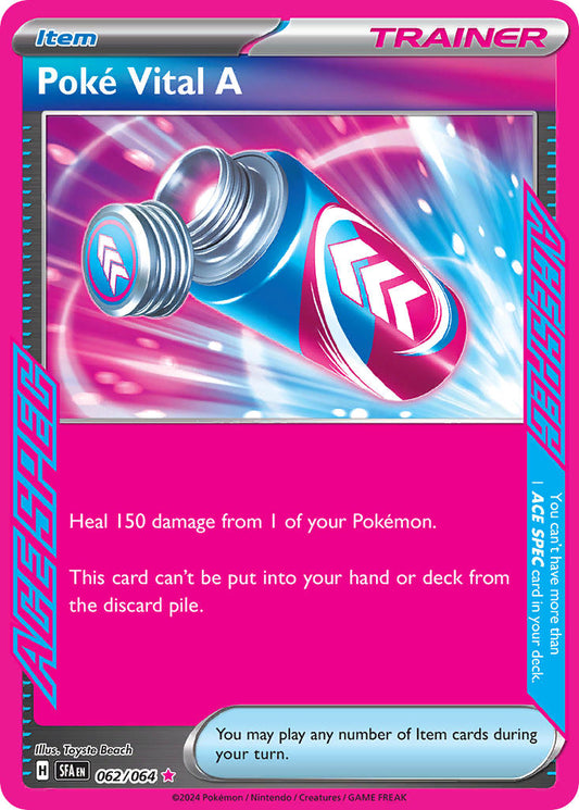 Poké Vital A 062/064 - POKEMON SCARLET & VIOLET: SHROUDED FABLE - Pokemon Single Card