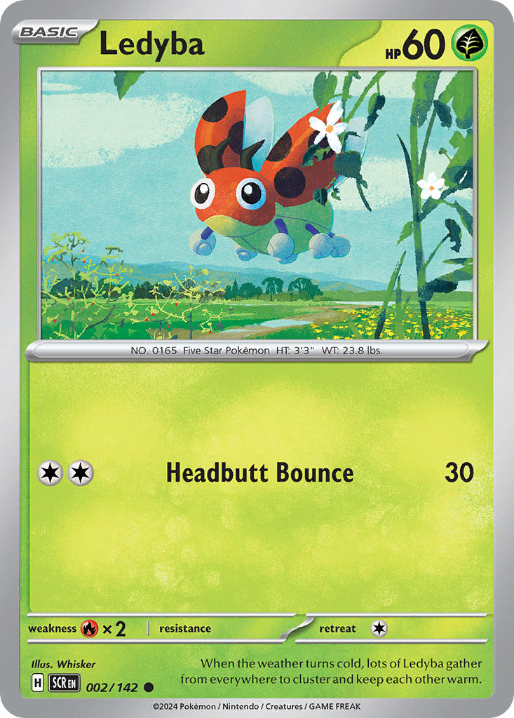 Ledyba 002/142 - POKEMON SCARLET & VIOLET: STELLAR CROWN