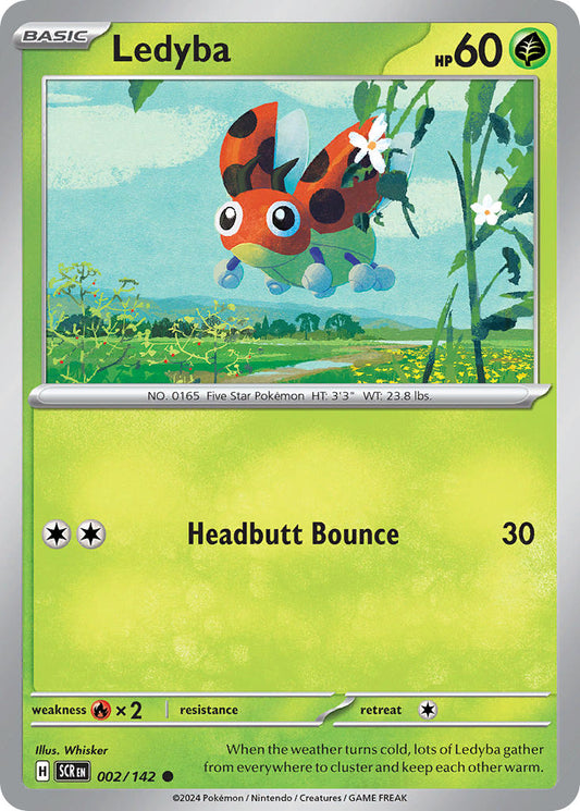 Ledyba 002/142 - POKEMON SCARLET & VIOLET: STELLAR CROWN