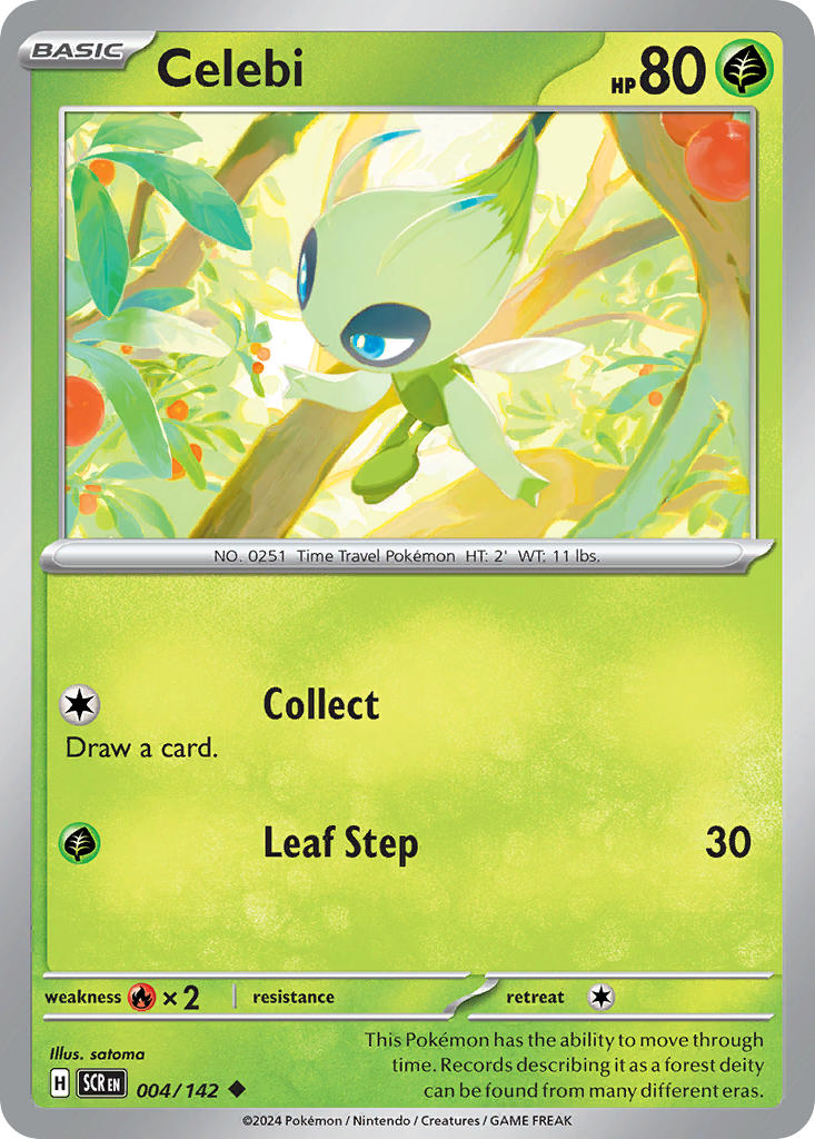 Celebi 004/142 - POKEMON SCARLET & VIOLET: STELLAR CROWN