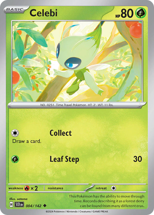Celebi 004/142 - POKEMON SCARLET & VIOLET: STELLAR CROWN