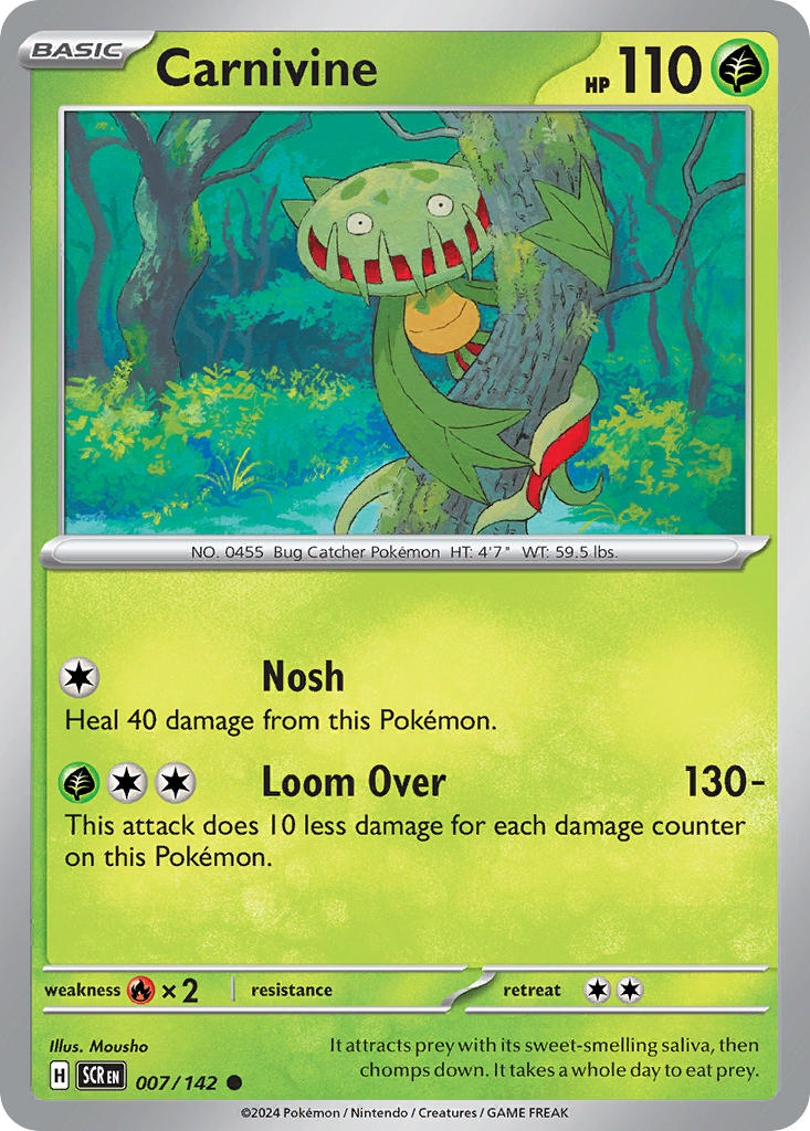 Carnivine 007/142 - POKEMON SCARLET & VIOLET: STELLAR CROWN