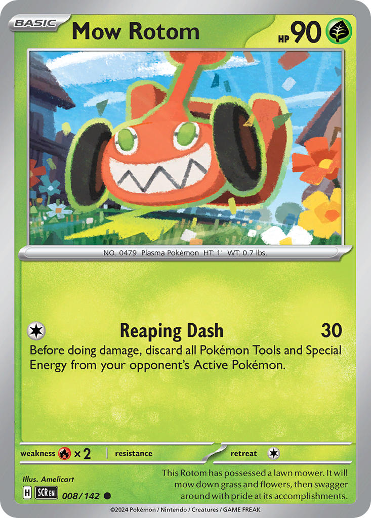 Mow Rotom 008/142 - POKEMON SCARLET & VIOLET: STELLAR CROWN