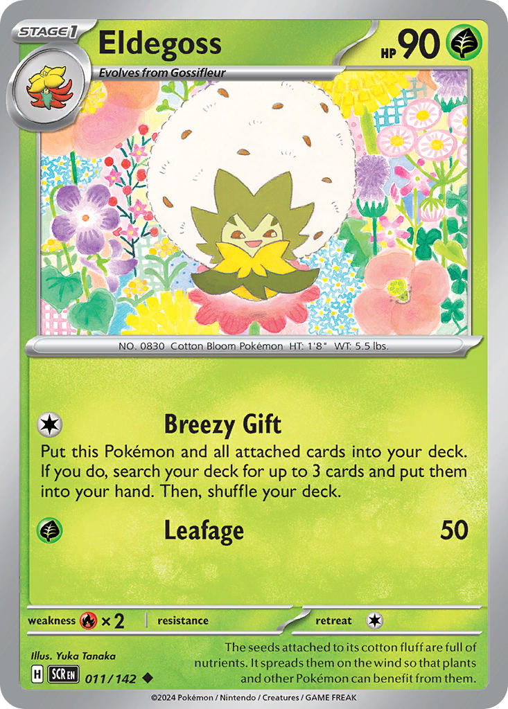 Eldegoss 011/142 - POKEMON SCARLET & VIOLET: STELLAR CROWN