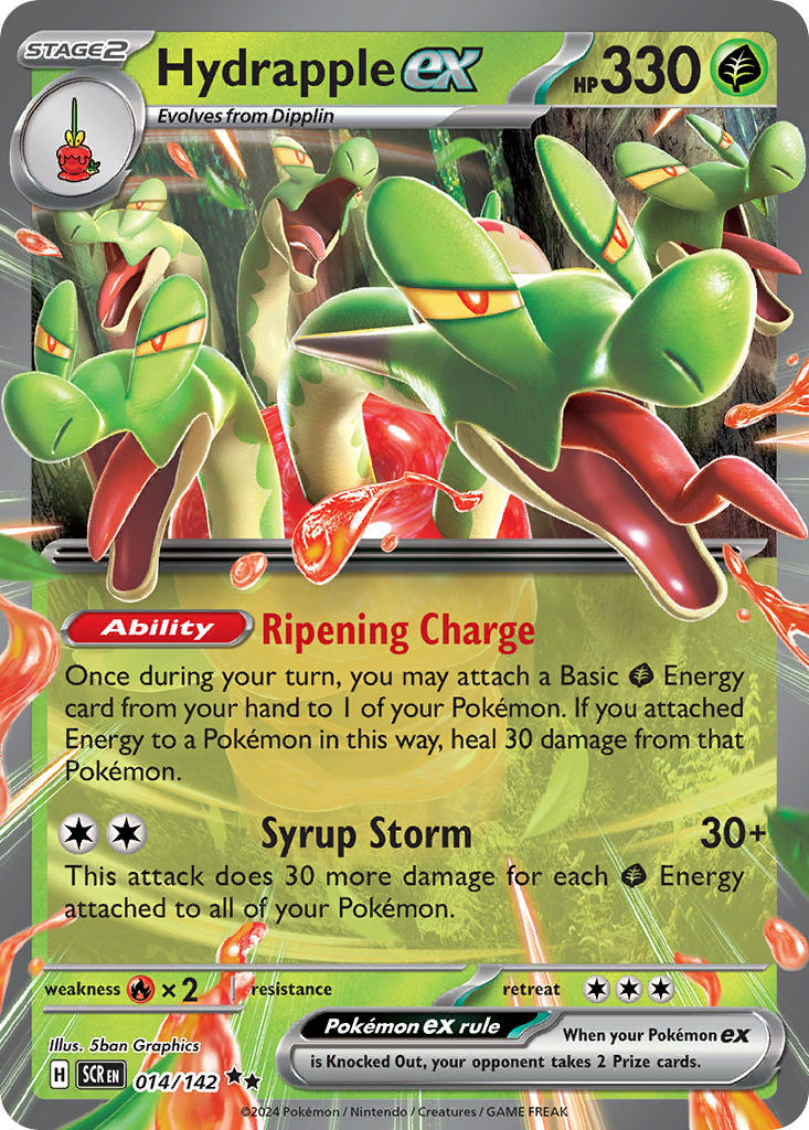 Hydrapple ex 014/142 - POKEMON SCARLET & VIOLET: STELLAR CROWN - Pokemon Single Card