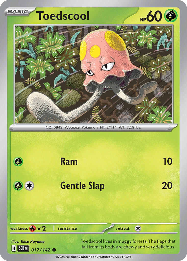 Toedscool 017/142 - POKEMON SCARLET & VIOLET: STELLAR CROWN - Pokemon Single Card