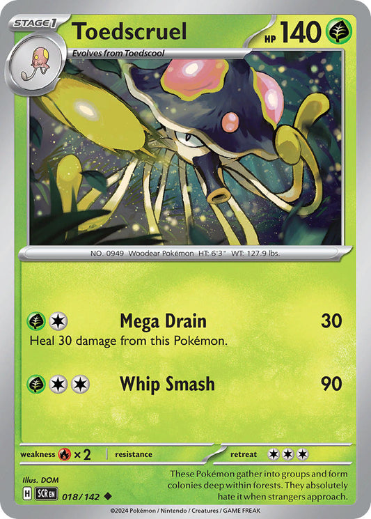 Toedscruel 018/142 - POKEMON SCARLET & VIOLET: STELLAR CROWN