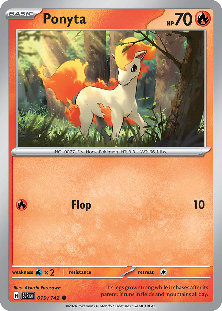 Ponyta 019/142 - POKEMON SCARLET & VIOLET: STELLAR CROWN - Pokemon Single Card