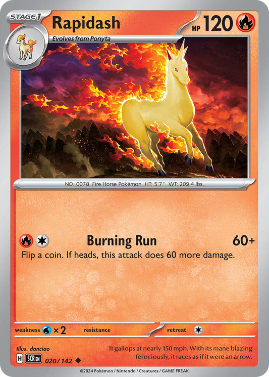 Rapidash 020/142 - POKEMON SCARLET & VIOLET: STELLAR CROWN