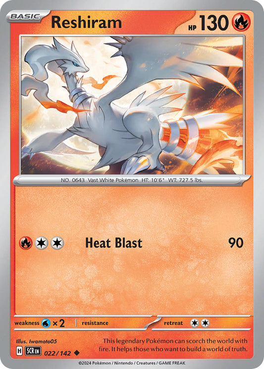 Reshiram 022/142 - POKEMON SCARLET & VIOLET: STELLAR CROWN